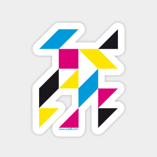 Tangram Sticker